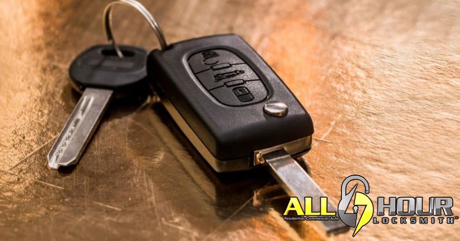 car keys laying on a stone table